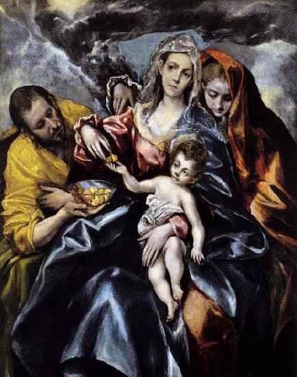 El Greco The Holy Family with St Mary Magdalen
